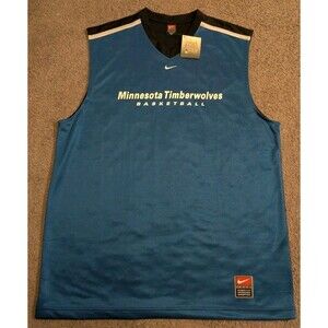 Vintage Nike Minnesota Timberwolves Sleeveless Jersey Tank Top Men's 2XL